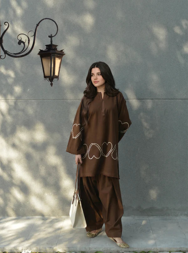 Aiza Embroidered  - 2Pc