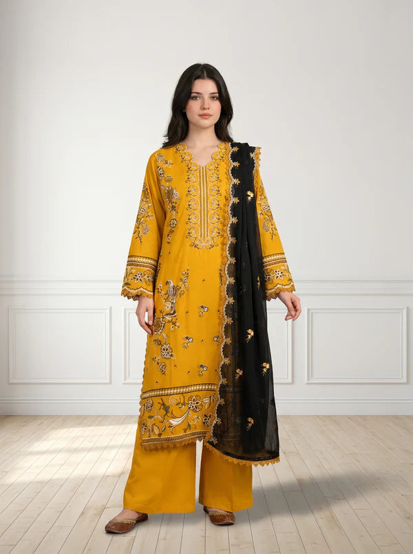Gul naaz Embroidered - 3pc