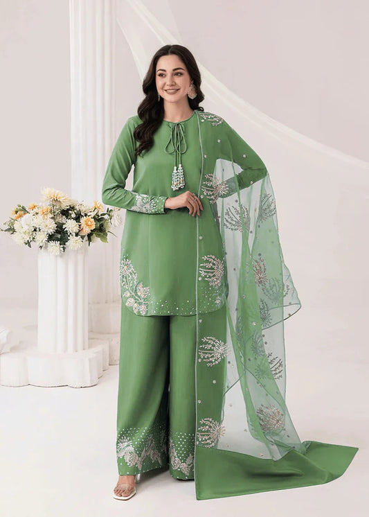 Embrose Embroidered - 3pc - Jade Green