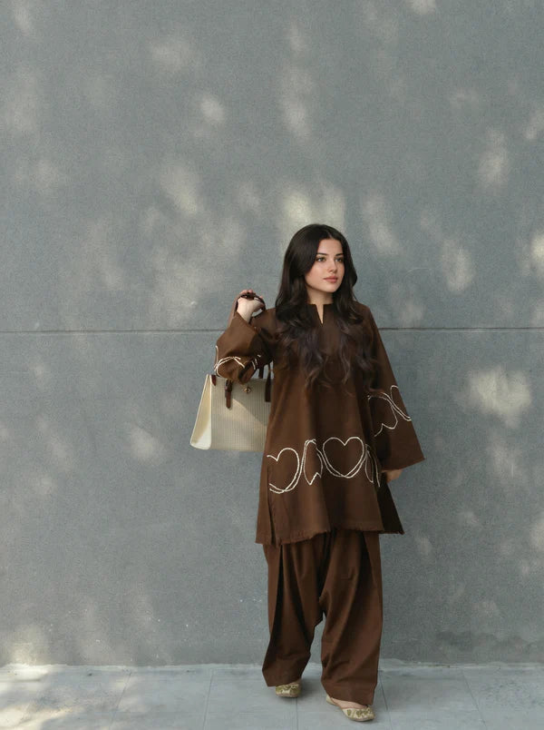 Aiza Embroidered  - 2Pc
