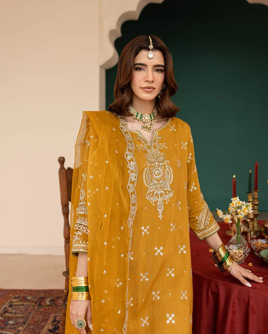 Almas Embroiderd 3pc - Lawn