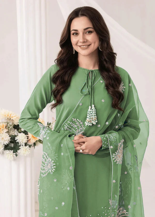 Embrose Embroidered - 3pc - Jade Green