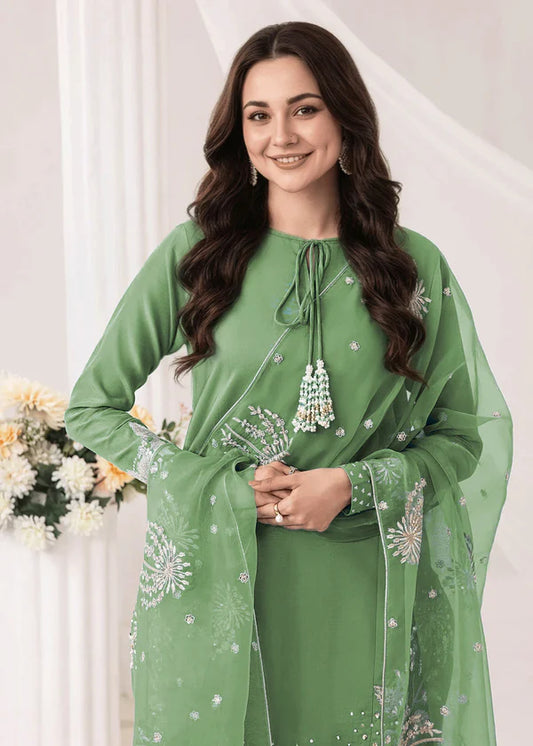 Embrose Embroidered - 3pc - Jade Green