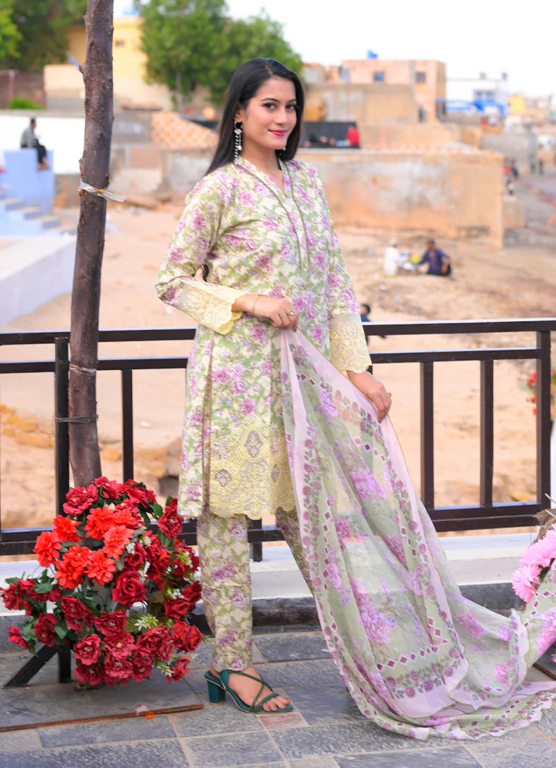 Mint Rose Elegance 3 PC Set