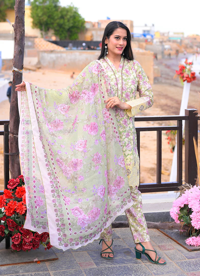 Mint Rose Elegance 3 PC Set