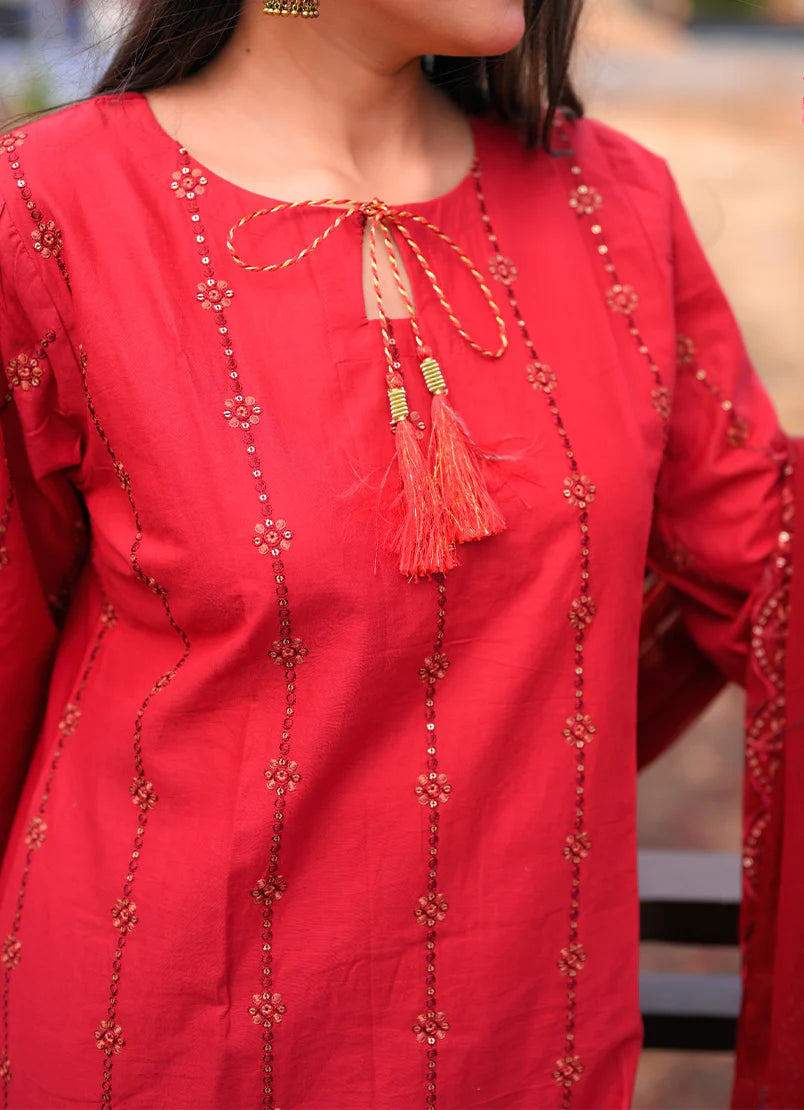 Rich Maroon 3 PC Set