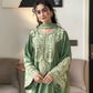 Aafreen Embroidered 3pc - Jade green - Lawn