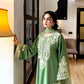 Aafreen Embroidered 3pc - Jade green - Lawn