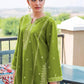 Green Embroidered 2-Piece Cotton Lawn Set
