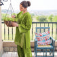 Green Embroidered 2-Piece Cotton Lawn Set